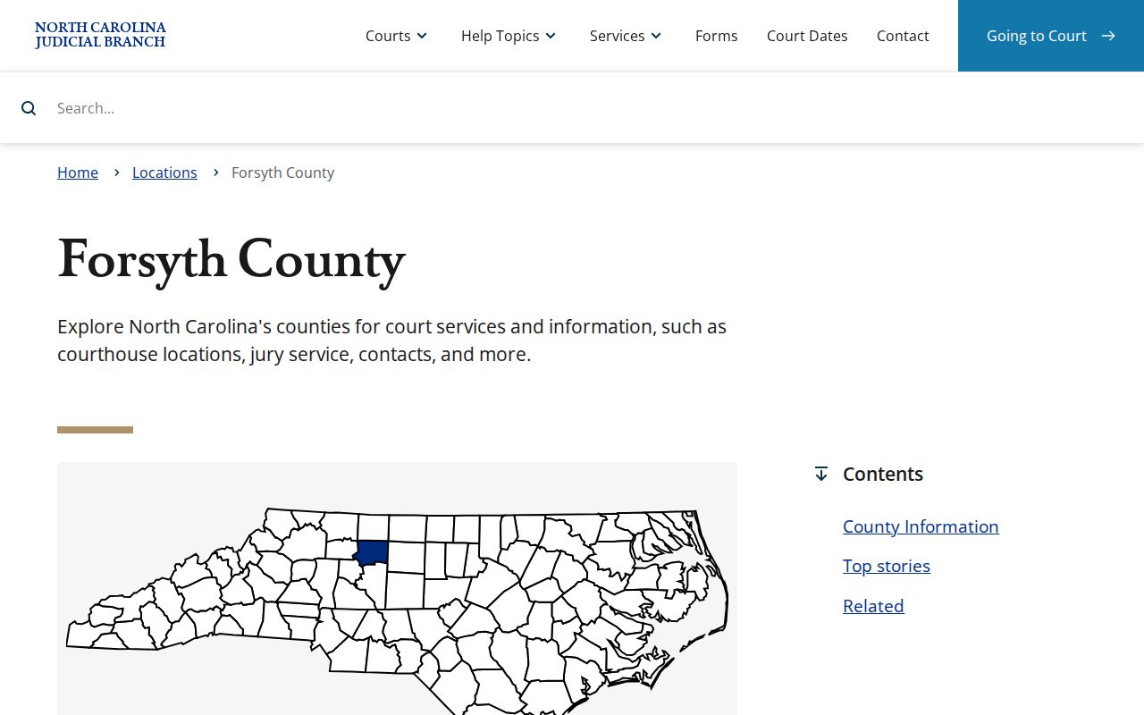 Kernersville residents directory Forsyth court information