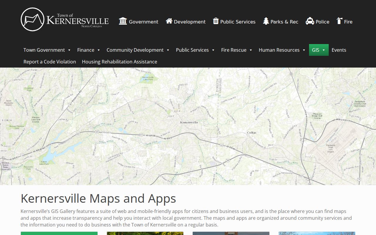 Kernersville residents directory Town GIS hub