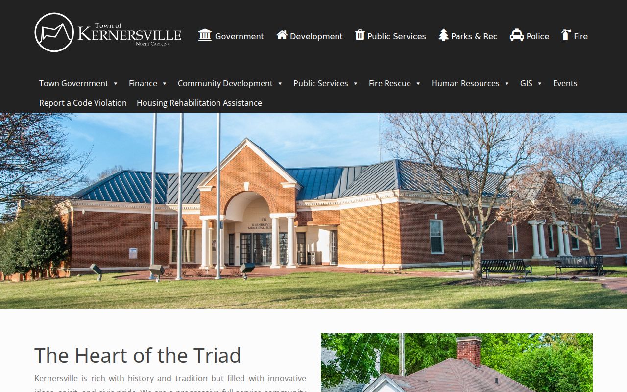 Kernersville residents directory Town of Kernersville homepage