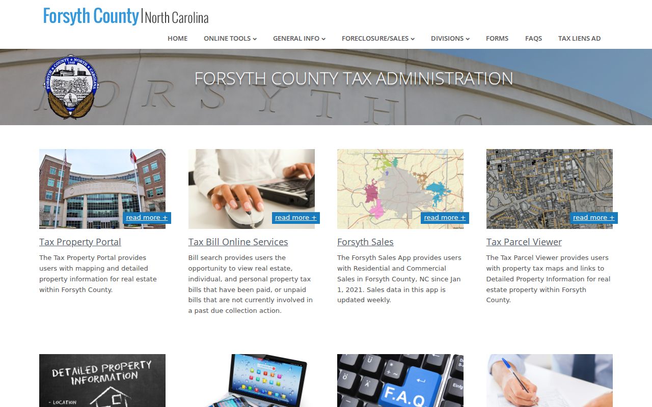 Kernersville ZIP directory Forsyth County Tax property and map tools